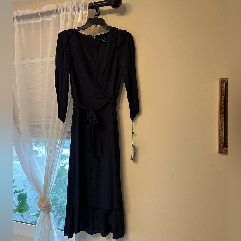 NEW! Tommy Hilfiger Navy Blue Long Sleeve Wrap Dress
